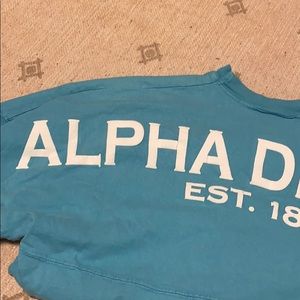 ADPi Blue Varsity Letters